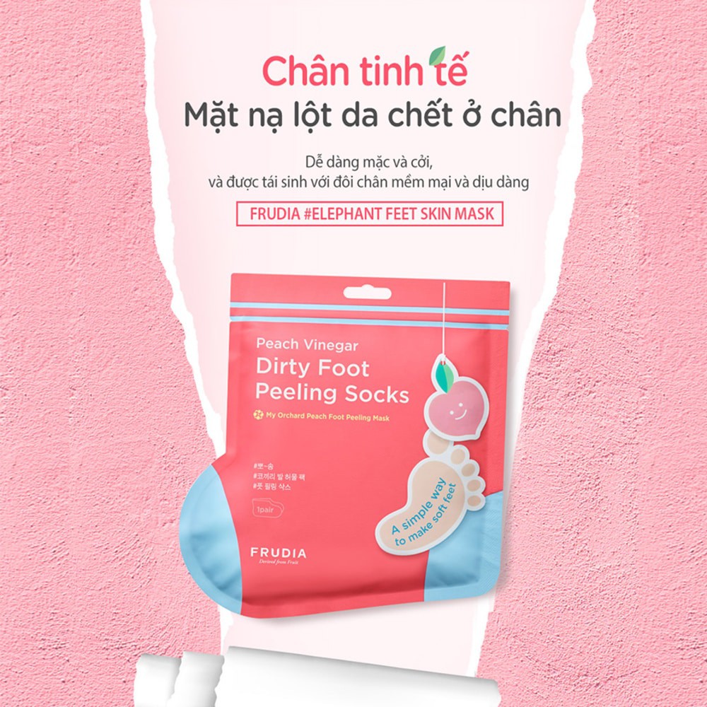 Mặt Nạ Frudia My Orchard Peach Foot Peeling Mask Lột Da Khô Ở Chân Hương Đào 40g