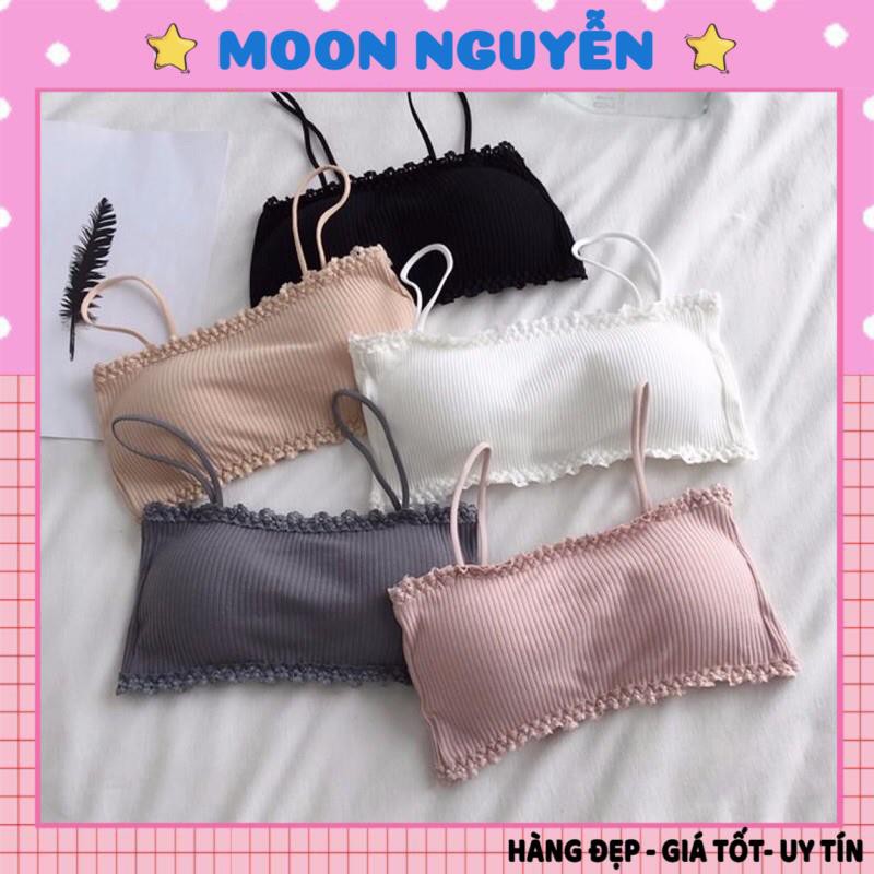 Áo bra nữ quây 2 dây viền ren siêu đẹp 8832
