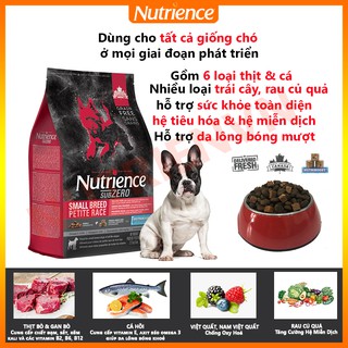 Thức Ăn Cho Chó Bull Pháp - Nutrience Subzero Bao 500g  - Thịt Bò, Cá Hồi, Trái Cây, Rau Củ Quả