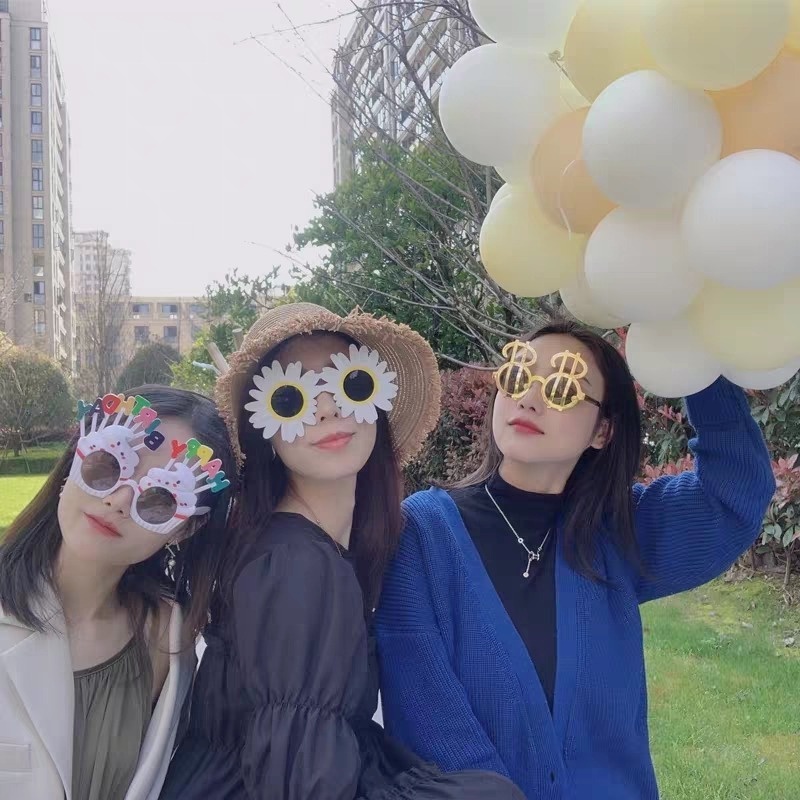 Mắt Kính Chụp Ảnh Tiệc Sinh Nhật Sáng Tạo Cho Người Lớn Và Trẻ Em