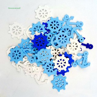 Bộ 50 phụ kiện trang trí hình bánh lái và mũi neo