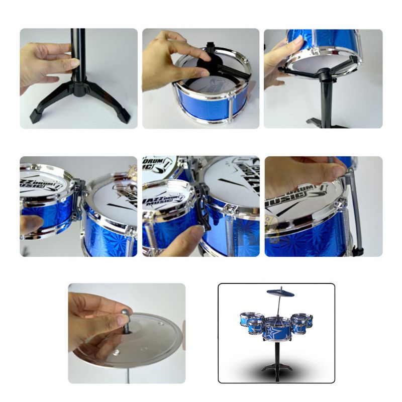 Bộ Trống Đồ Chơi Mini Dễ Thương Cho Bé