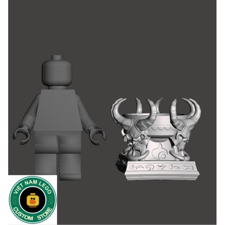 Phụ kiện minifigures: Vạc dầu Quỷ