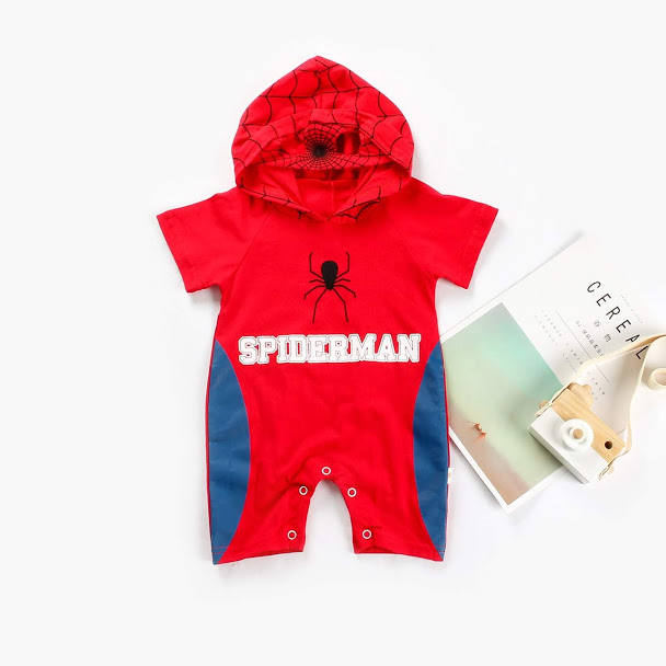 Superhero suit Baby Cosplay Marvel Superhero Costume Batman Superman Spider-Man Captain America Cartoon Onesie Infant