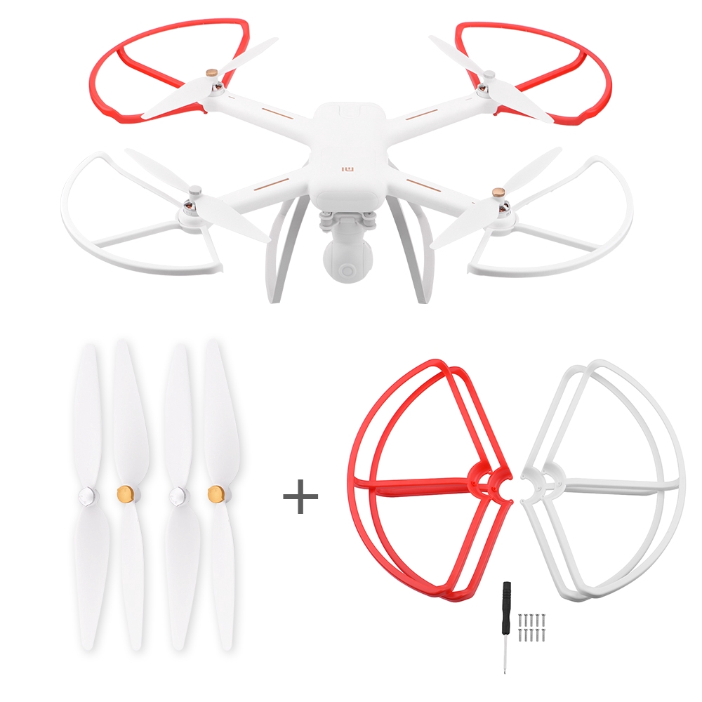 Bộ 4 cánh quạt kèm 4 khung bảo vệ dành cho máy bay drone Xiaomi Mi phiên bản 1080P/4K