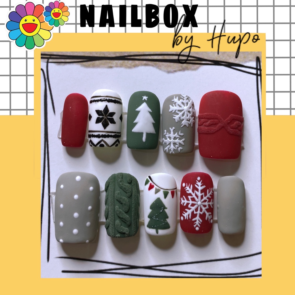 NAILBOX/ Móng up thiết kế Xmas