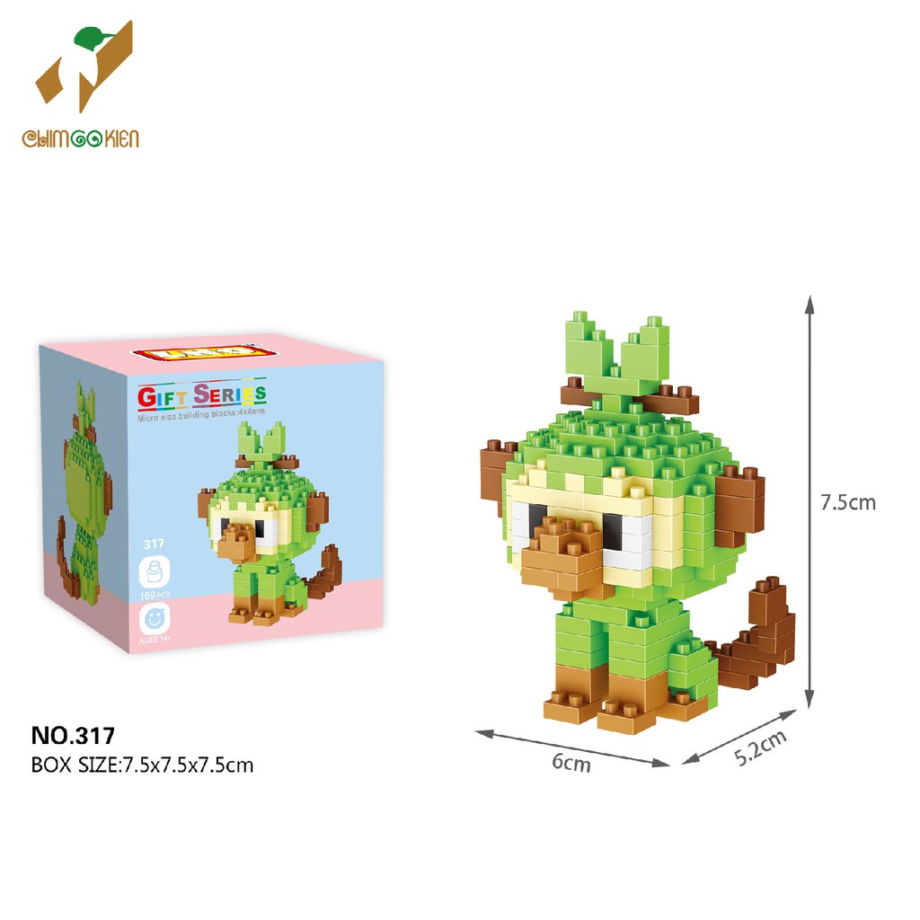 Bộ Đồ Chơi Lắp Ráp Lego pokemon Starter Gen 8