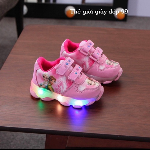 Giày trẻ em bé gái Eolsa  kiểu dáng thể thao hàng cao cấp có đèn led cho bé 1 đến 6 tuổi.