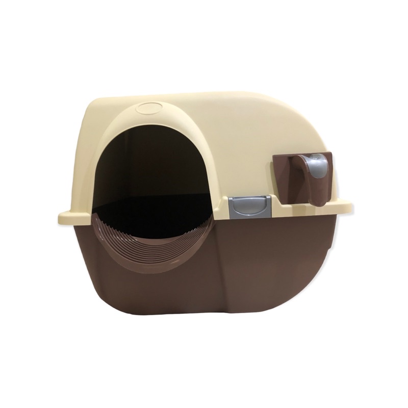 Nhà về sinh mèo bán tự động - Roll & Clean - dọn sạch chỉ với 3s