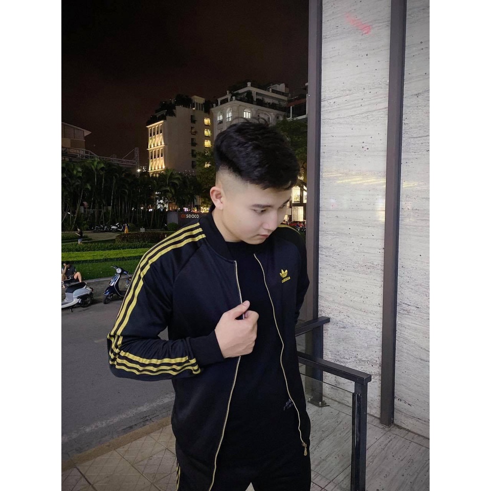 THANH LÝ LẺ ÁO Adidas đen viền vàng SIZE M