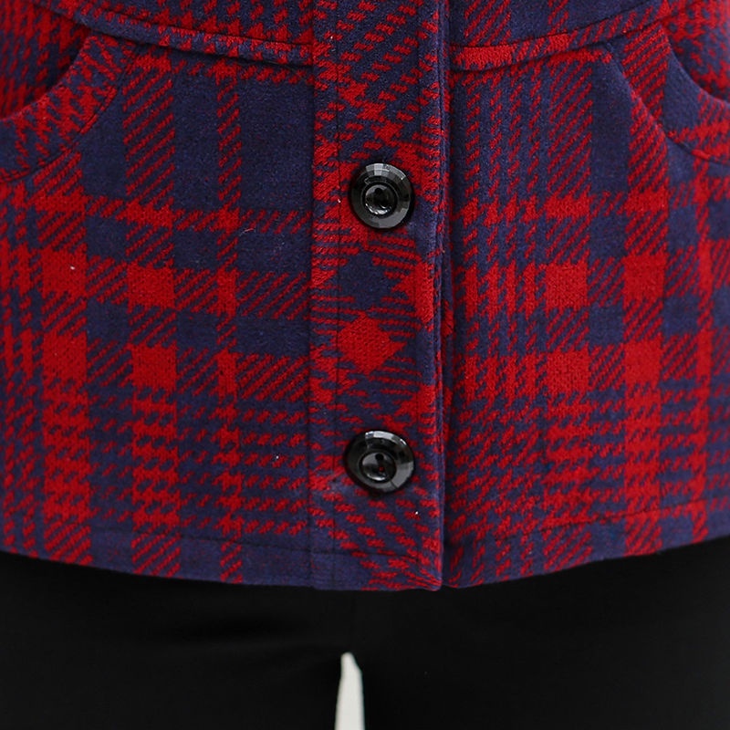 Mẫu áo vest nữ kẻ sọc ca rô cho phụ trung niên và cao tuổi 40-50-60 mới của mẹ | BigBuy360 - bigbuy360.vn