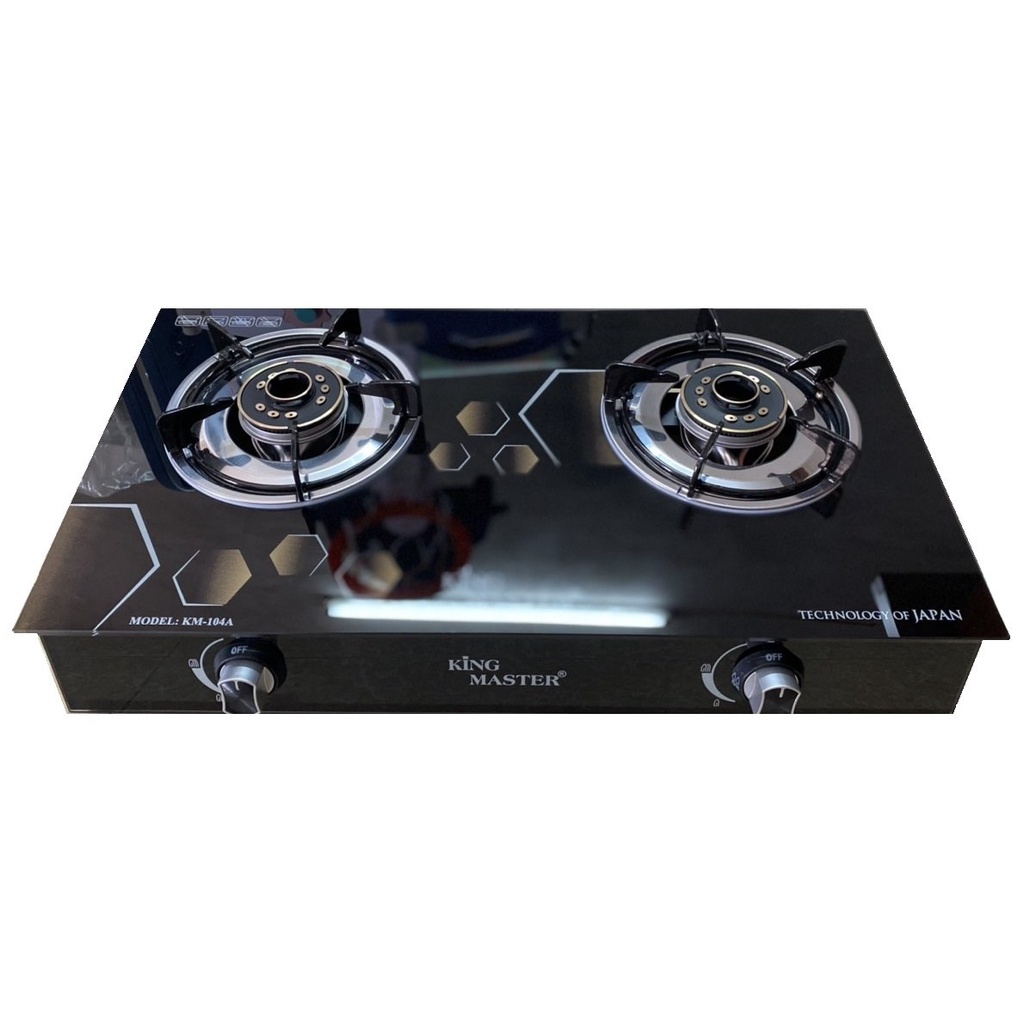 Bếp gas đôi KINGMASTER Model:KM-104A Họng Thép Chia lửa Đồng
