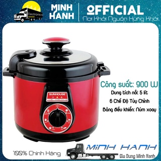 Nồi áp suất, Nồi áp suất điện đa năng Sunhouse SHD1552R, Bảo hành 12 tháng, Ninh kỹ hầm nhừ, Giữ trọn vị ngon thực phẩm