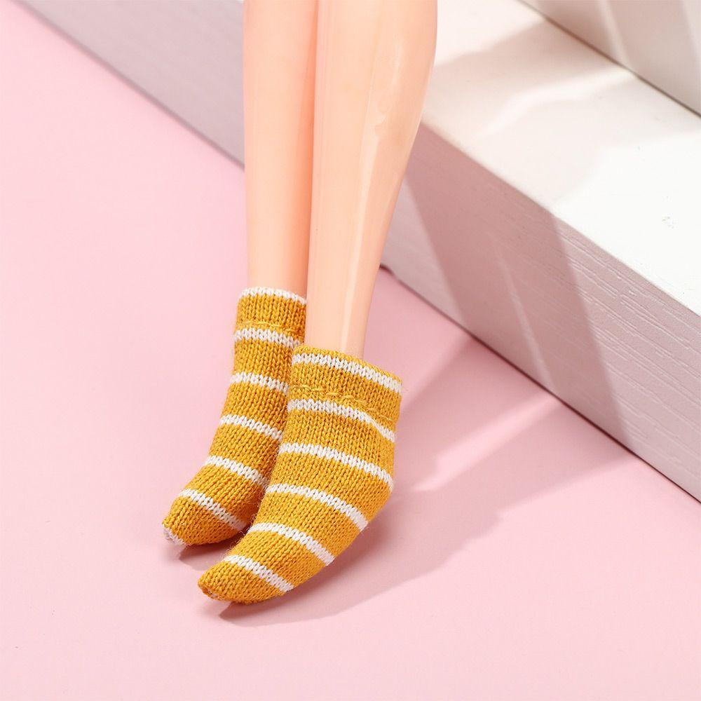 RAINBOW 1 Đôi Tất Ren Thời Trang Cho Búp Bê