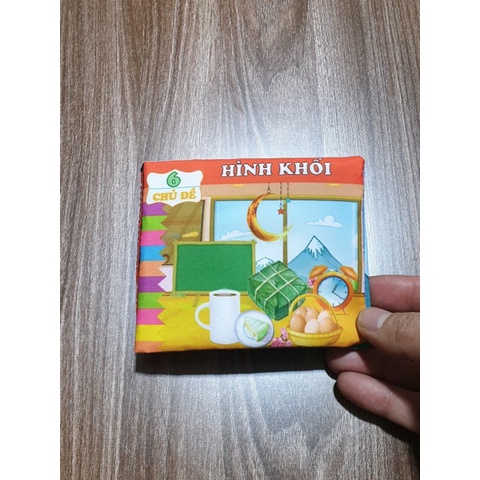 Sách vải 6 chủ đề cho bé size 11*12cm
