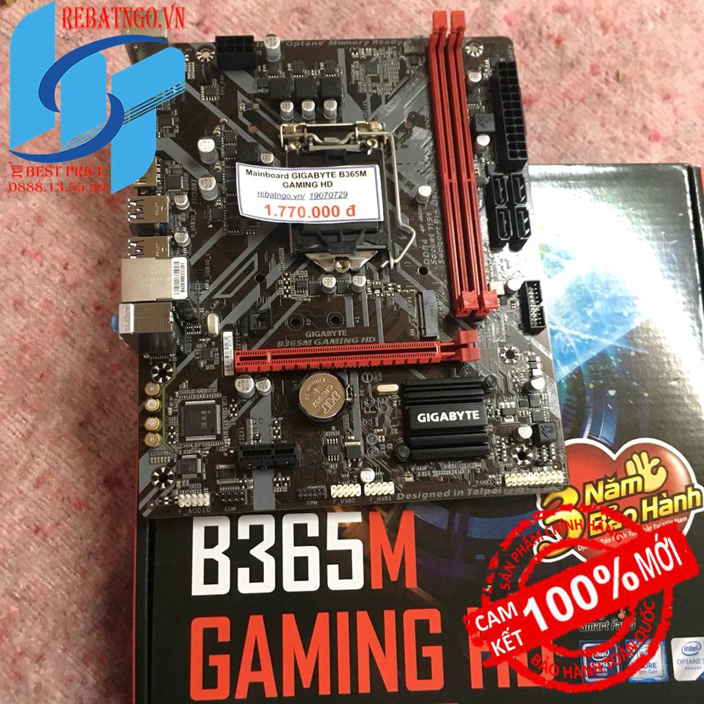 [Mã ELMS05 giảm 5% đơn 300k]Mainboard GIGABYTE B365M GAMING HD