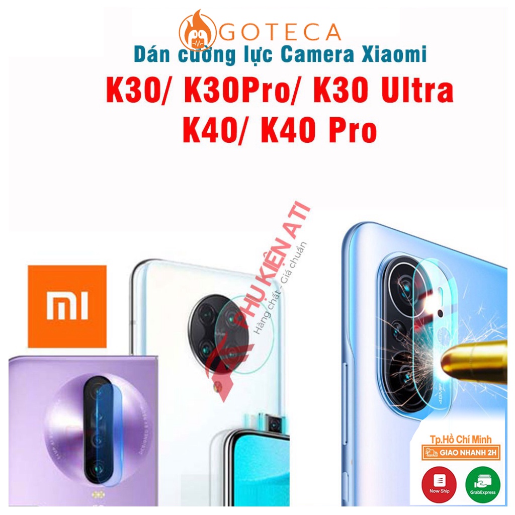 Kính cường lực camera Redmi K30/ K30 Pro-Trong suốt- Chống trầy xước camera