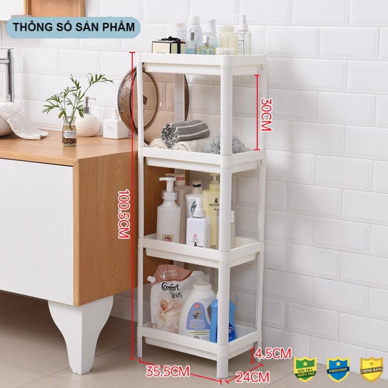 [Tặng Quà]Kệ nhựa, nhà tắm đa năng chia 2/3/4 tầng Inochi Nhà Bếp, đựng mỹ phẩm KET4T