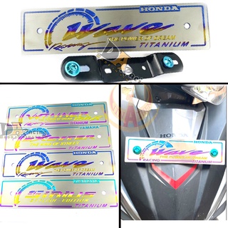 Bảng tên Titan 7 màu + ốc Gr5 lắp Wave, Exicter, Winner, Sirius