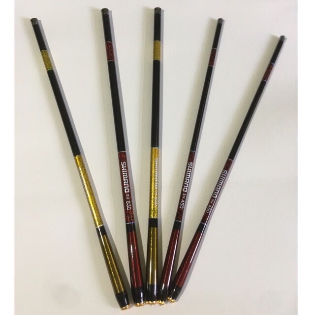 cần câu tay dài 6m3 _ 5H tải cá 9kg shimano tặng kèm  chì + khoá linh + ốp cần + lưỡi câu đơn + phao hàng y hình