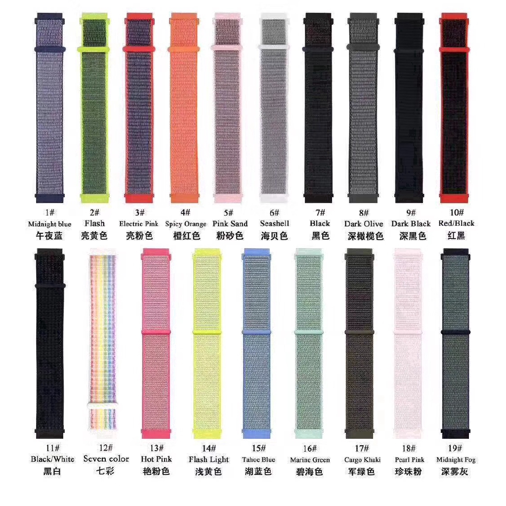 Dây đeo sợi nylon 22mm cho đồng hồ thông minh Xiaomi Huami Amazfit stratos Pace