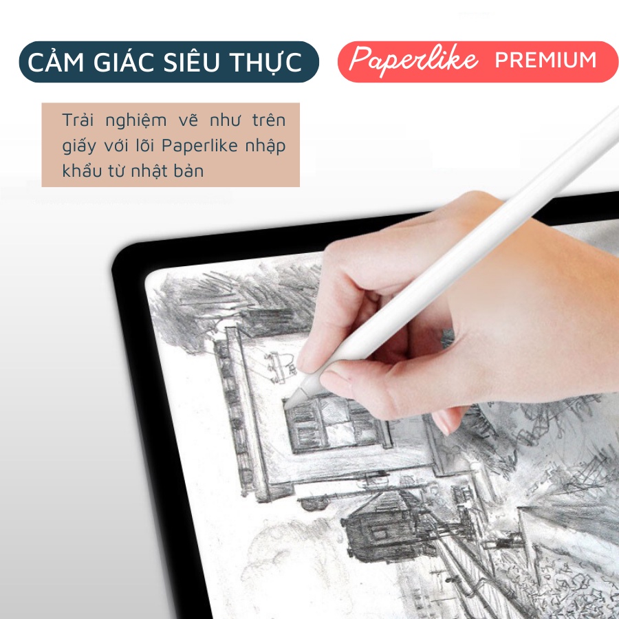 [BẢN PREMIUM] Dán Paperlike Ipad Chống Vân Chuyên Dụng