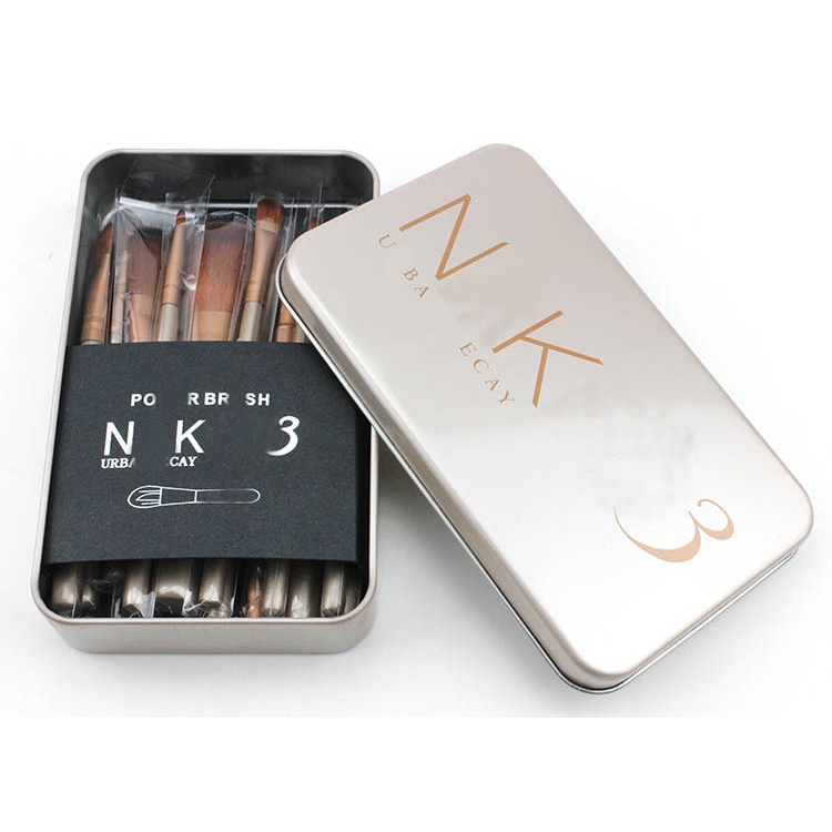 Bộ 12 Cọ Trang Điểm GDTIMA Chất Lượng Cao Kèm Hộp Đựng Bằng Thiếc Độc Đáo