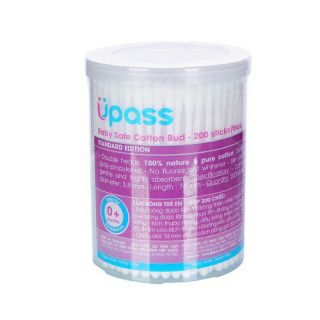 Upass - Tăm bông trẻ em hộp 200 cái (sx tại Thái Lan)