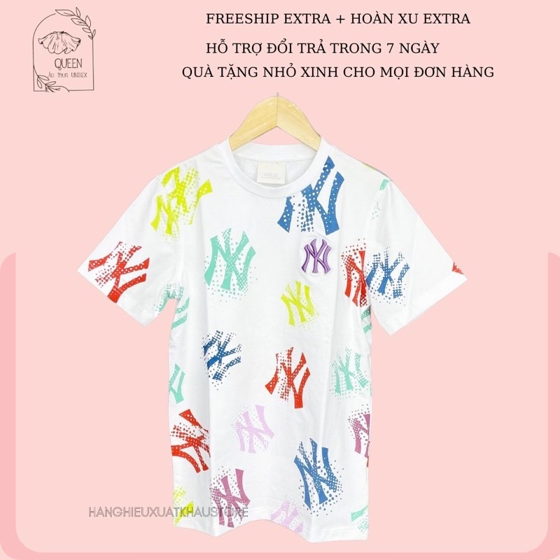 Áo thun Nam Nữ , Áo phông unisex N//Y thời trang thể thao cotton 4c