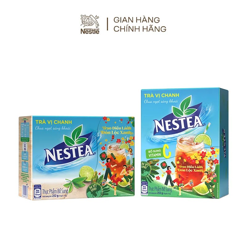 Thực phẩm bổ sung trà vị chanh Nestea (Hộp 18 gói x 14g) | BigBuy360 - bigbuy360.vn