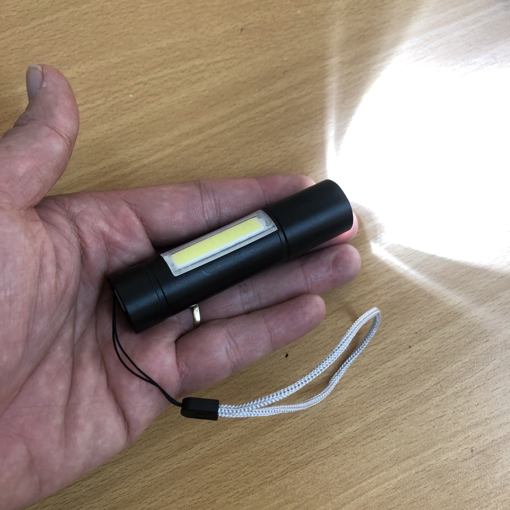 Đèn Pin Siêu Sáng Mini Hình Trụ 3 Chế Độ + Cáp Sạc USB Full Box Gia Dụng Chợ Lớn Số 1 | BigBuy360 - bigbuy360.vn