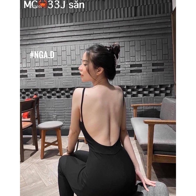 H1- Jump body dài 2 dây hở lưng, chất thun gân