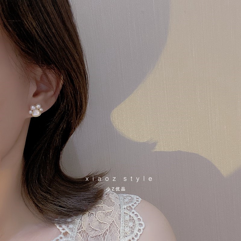 Bông Tai Mạ Bạc 925 Hình Móng Vuốt Mèo Dễ Thương Thời Trang Cho Nữ 2022