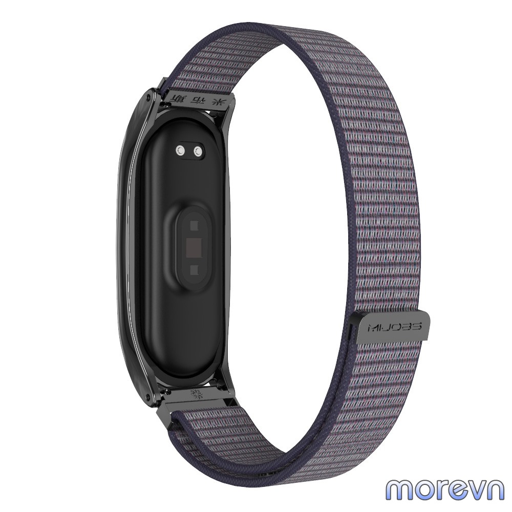 Dây đeo Mi band 5, miband 6 NYLON viền cong PLUS chính hãng Mijobs - dây đeo thay thế mi band 6, miband 5 NYLON PLUS