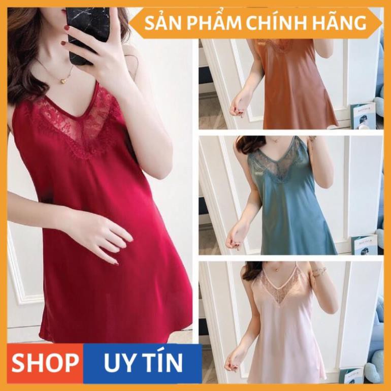 váy ngủ gợi cảm chất lụa satin cao cấp xavia Q28