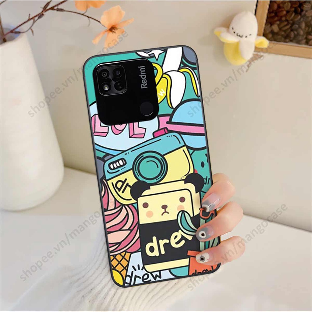 Ốp lưng điện thoại Xiaomi Redmi 10A drew, kaws, bape cao cấp, vỏ ốp rẻ đẹp