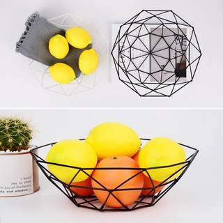 Rổ sắt đựng trái cây hình học