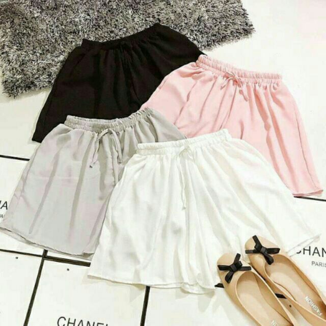 Quần váy voan hai lớp