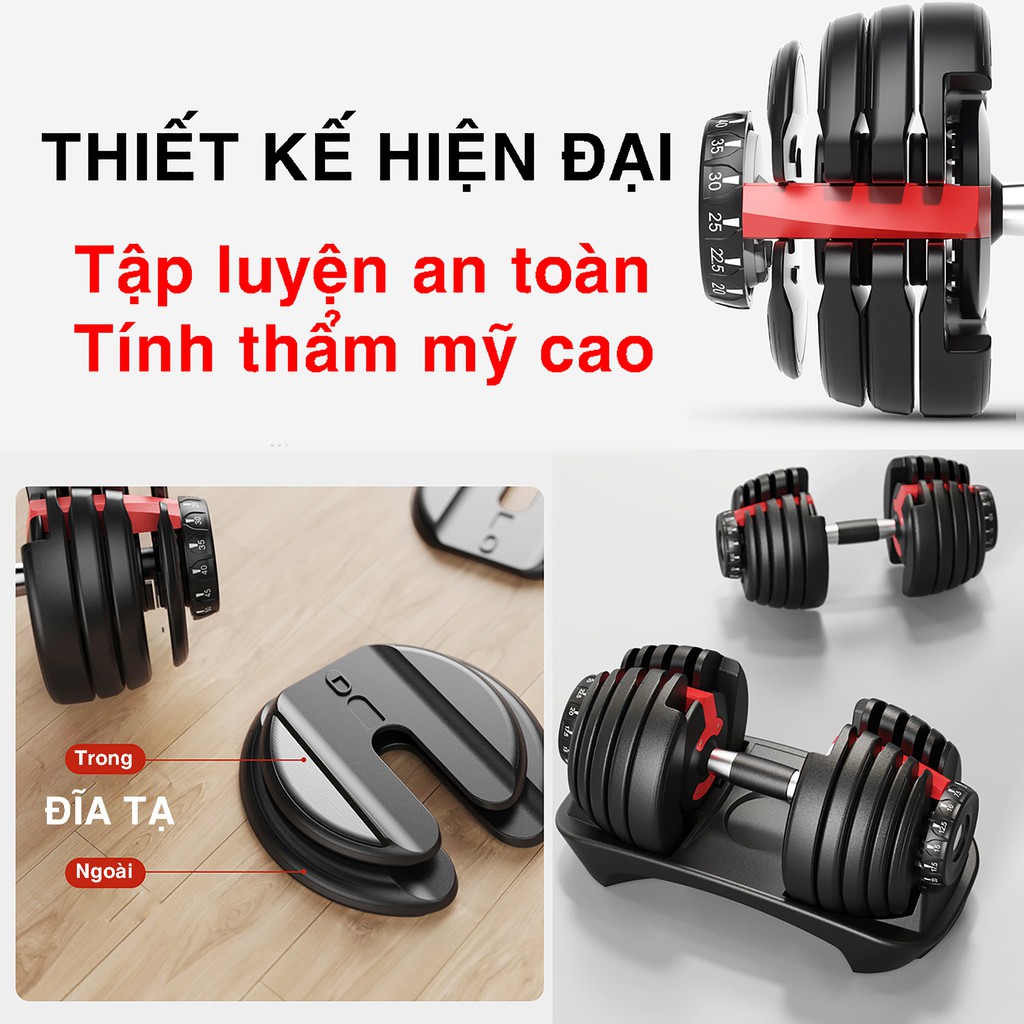 [TẶNG TAI NGHE] TẠ TẬP TAY ĐA NĂNG JOBUR - Hỗ trợ tập Gym tại nhà hiệu quả,điều chỉnh trọng lượng nhanh chóng