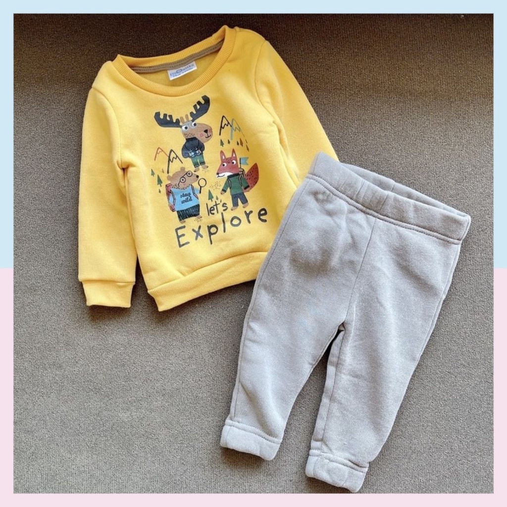 Bộ quần áo cotton tuần lộc cho bé – Bảo Khang Store