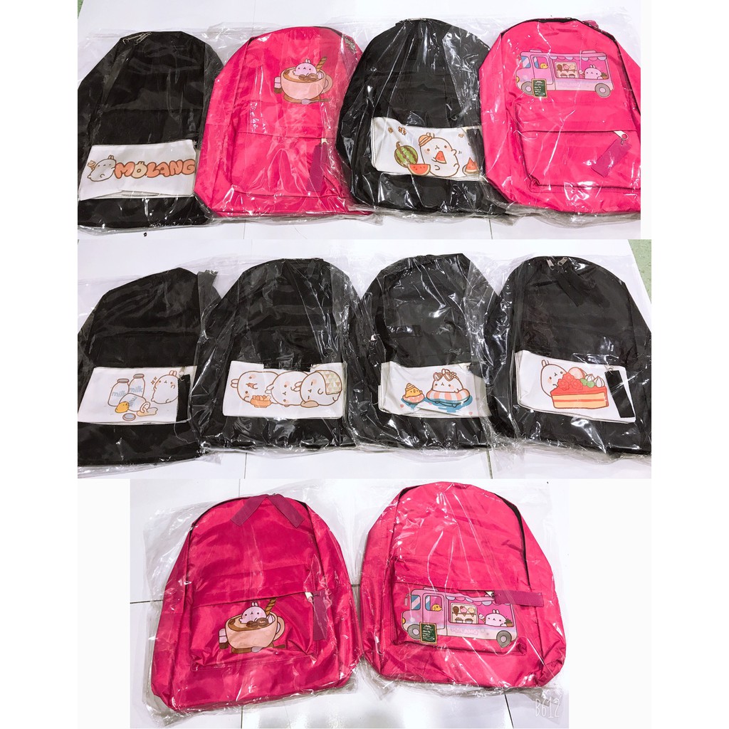 Balo molang BLI6 Đeo Vai Cặp sách Thời Trang cute dễ thương hoạt hình