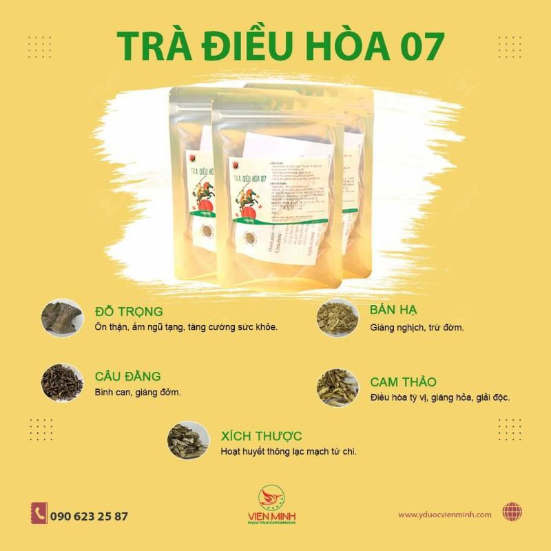 Trà điều hoà 07 Viên Minh Đường