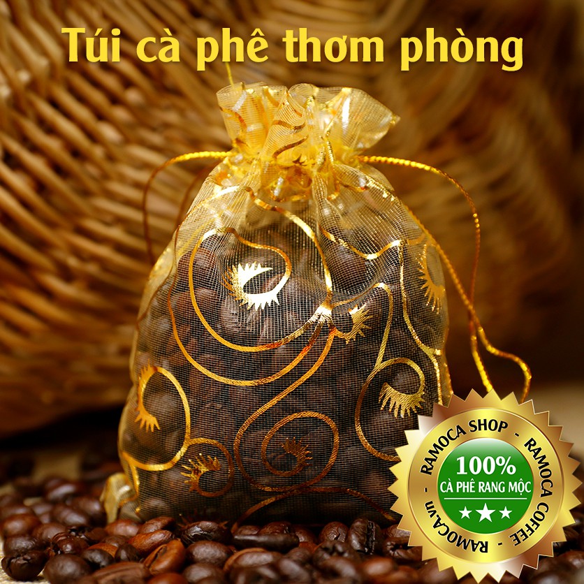 Túi cà phê thơm phòng, khử mùi phòng, tủ quần áo, kệ giày dép, tủ chén,...