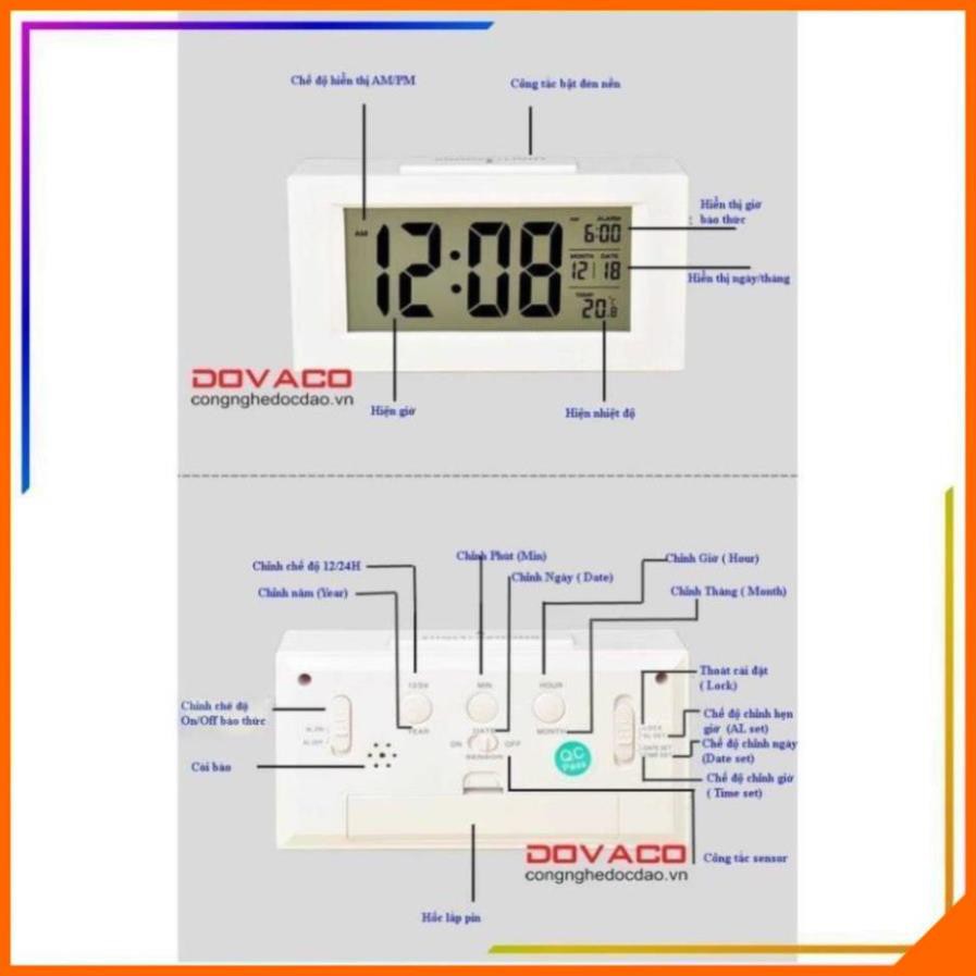 Đồng hồ báo thức cảm biến phát sáng trong đêm V4