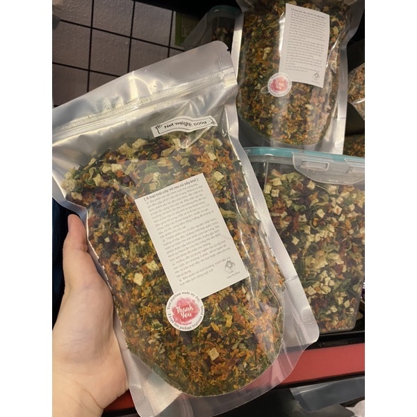 500gr - Trái Cây Và Rau Củ Sấy 8 Loại Cho Chó Mèo