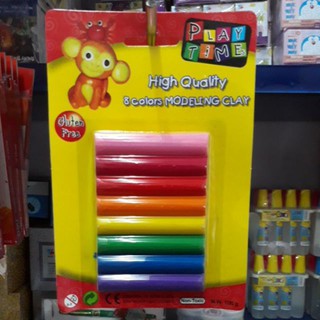 Đất nặn học tập 8 màu play time   - khách sỉ ib