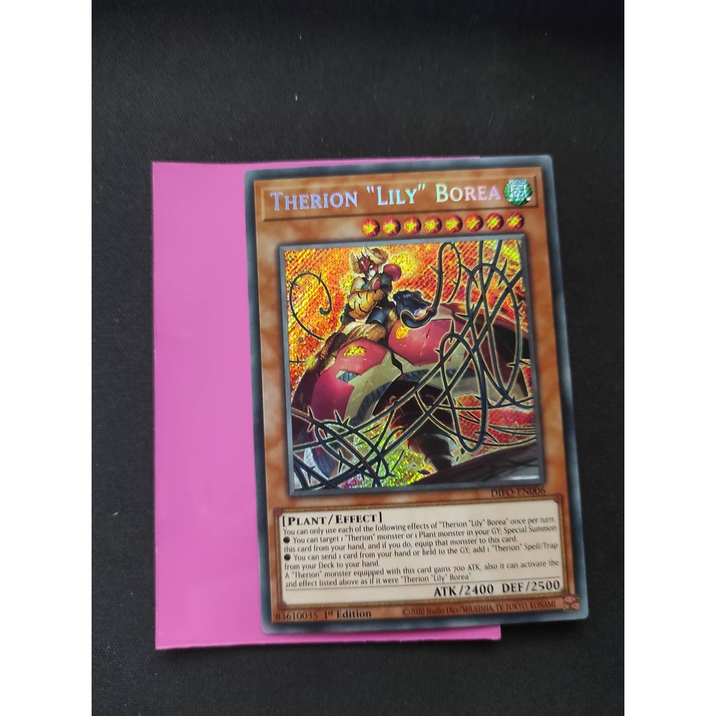 (YGO-TCG)1 lá thẻ bài Therion "Lily" Borea - DIFO-EN006 - Secret Rare