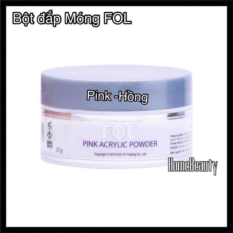 Bột đắp Móng FOL (Clear-pink-White-Nature)