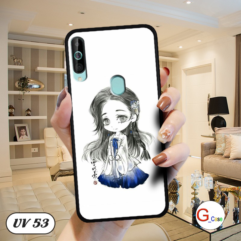 Ốp điện thoại Samsung Galaxy A60 lưng nhám viền cao su dẻo in hình