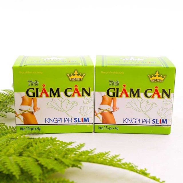 TRÀ GIẢM CÂN SLIM Kingphar -  hộp 15 gói) - Giảm cân ,hỗ trợ kiểm soát cân nặng